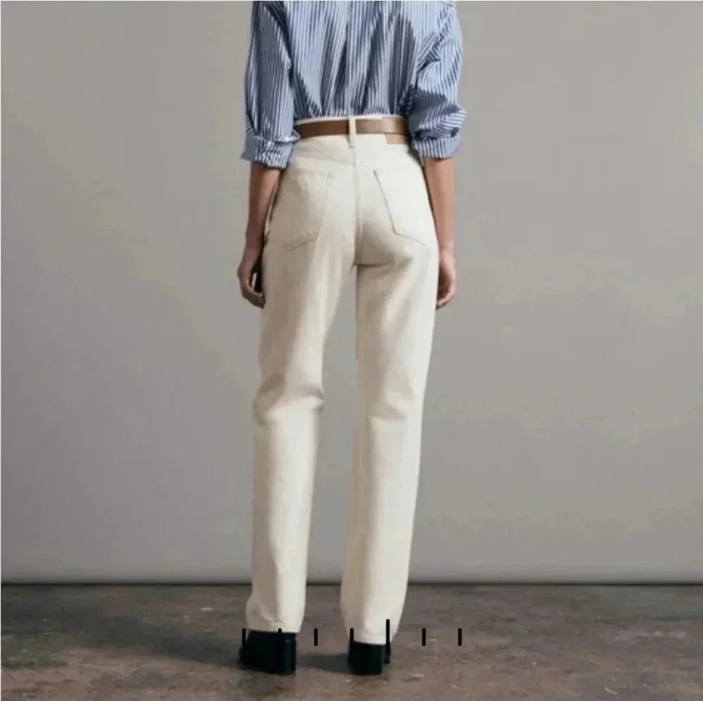 Rag & Bone High-Rise Slim Straight Leg Jeans(24)